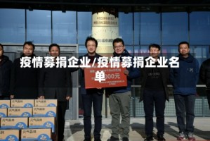 疫情募捐企业/疫情募捐企业名单