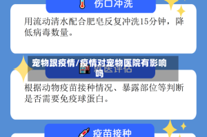 宠物跟疫情/疫情对宠物医院有影响吗