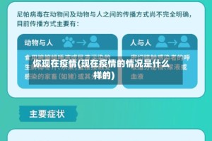 你现在疫情(现在疫情的情况是什么样的)