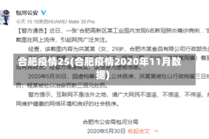 合肥疫情25(合肥疫情2020年11月数据)