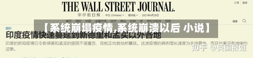 【系统崩塌疫情,系统崩溃以后 小说】-第1张图片