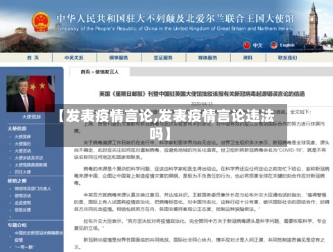 【发表疫情言论,发表疫情言论违法吗】-第2张图片