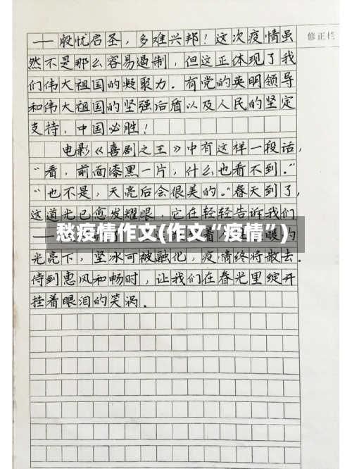 愁疫情作文(作文“疫情	”)-第3张图片