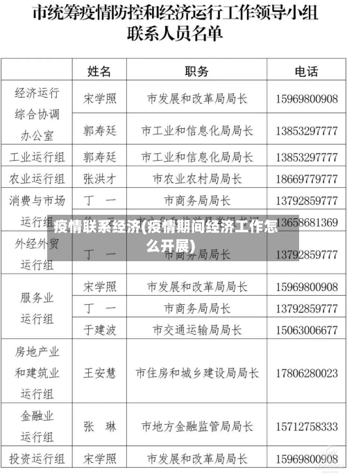 疫情联系经济(疫情期间经济工作怎么开展)-第2张图片