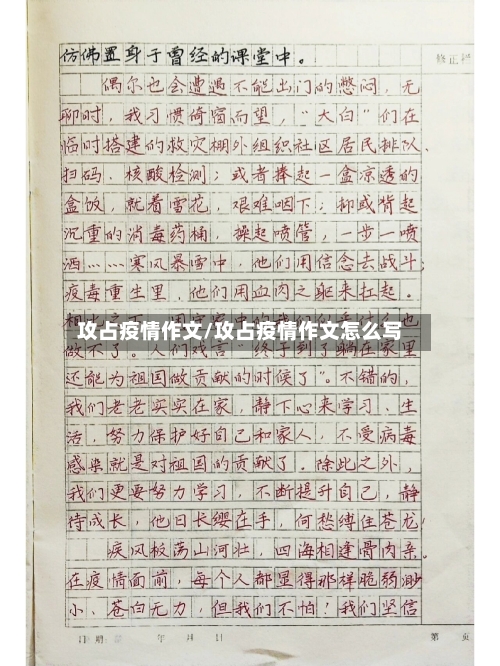 攻占疫情作文/攻占疫情作文怎么写-第2张图片