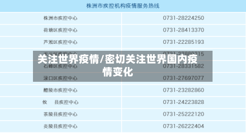 关注世界疫情/密切关注世界国内疫情变化-第2张图片