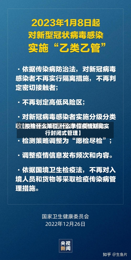 【疫情什么单位,什么单位疫情期间实行封闭式管理】-第1张图片
